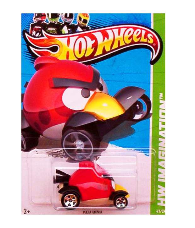 47 Red Bird ANGRY BIRDS 2012 New Models Hot Wheels 1/64 Scale diecast car no 