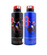 Beverly Hills Polo Club Combo of 2 Deodorants No 2 & No 8 Men (2X175 ml)