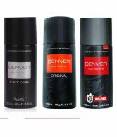 Denver (Orginal, Black Code, RO) Deodorant Pour Homme - 150ML Each (pack of 3)