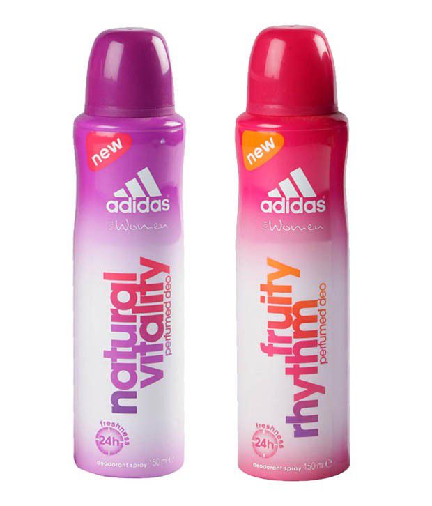 Net Conceited unstable Adidas Women Deodorant Pack of 3 (Natural Vitality, Fruity Rhythm) 150 ml  Each: Buy Online at Best Prices in India - Snapdeal