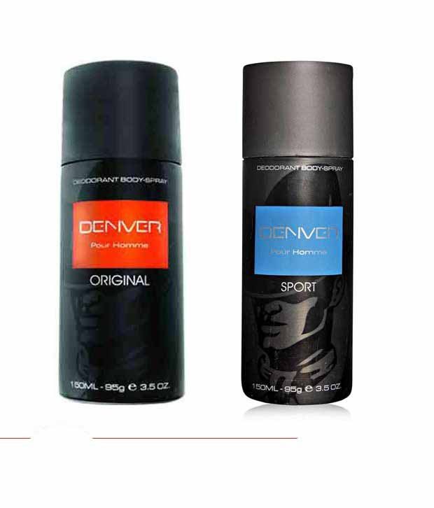 Denver (Sport, Original) Deodorant Pour Homme - 150ML Each (pack of 2 ...