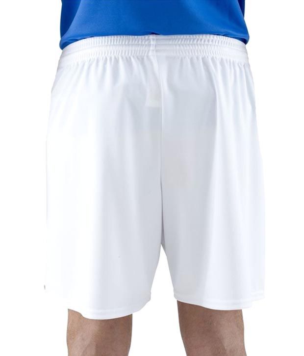 mens white football shorts