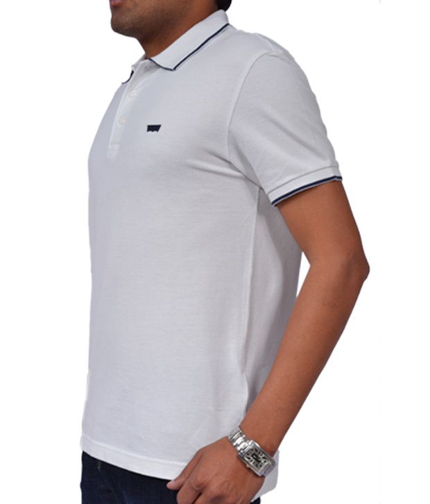 Levis White Polo T Shirt  Buy Levis White Polo T Shirt  