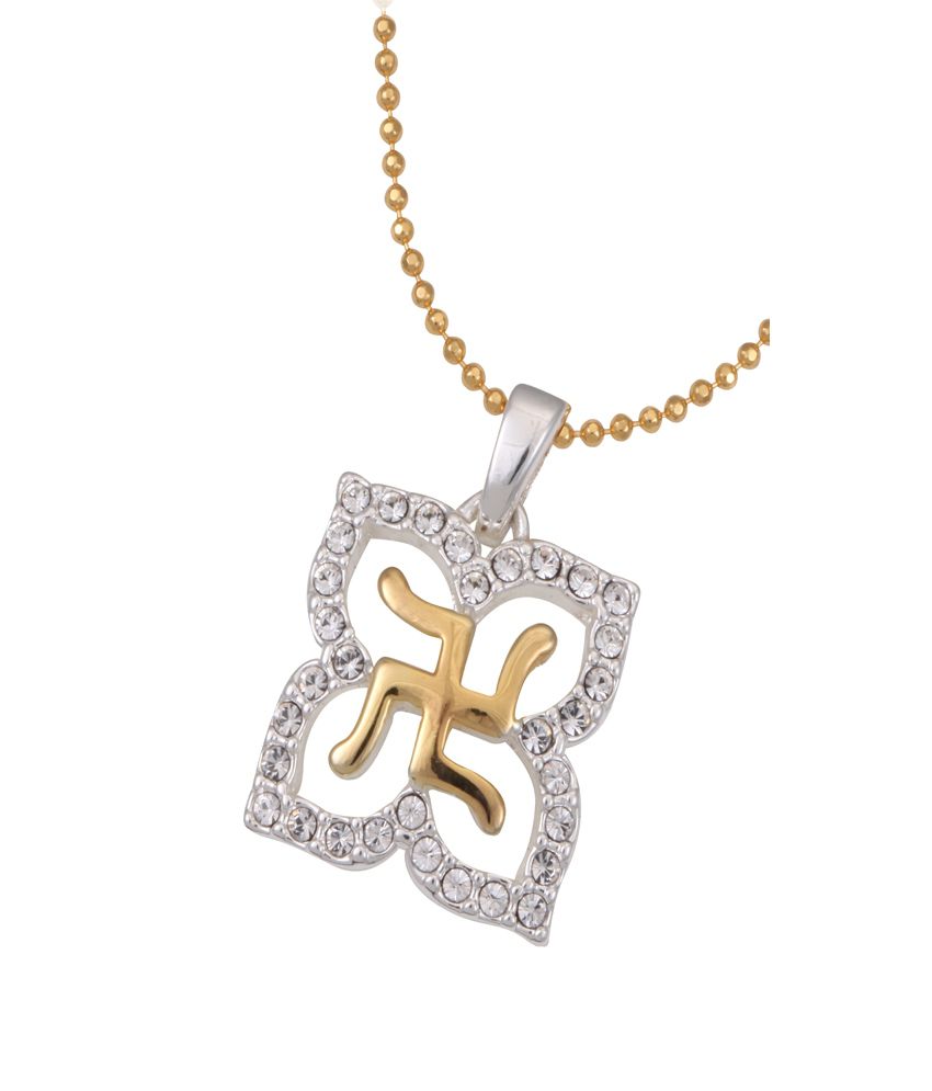 Infinity Golden Crystal Divinity Pendant With Chain: Buy Infinity ...