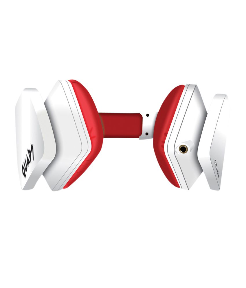     			Portronics Quads Audio Headphone Por 133 (White-Red)