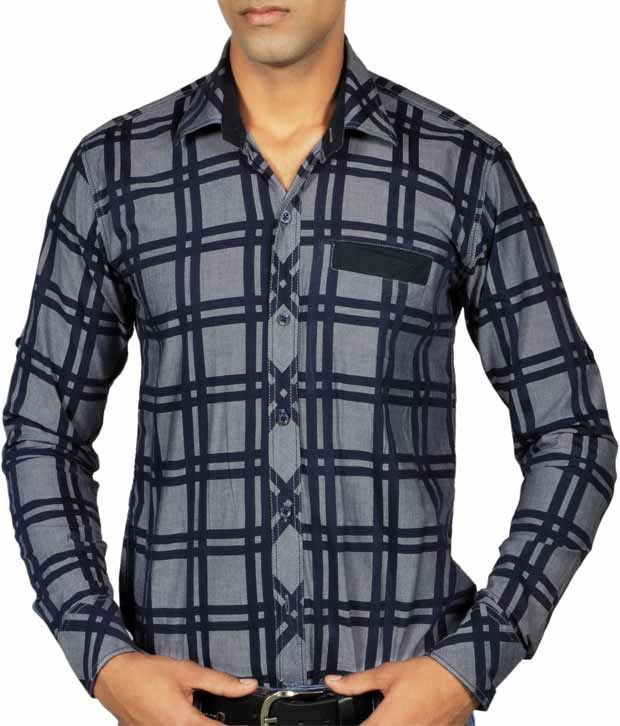 navy blue check pants