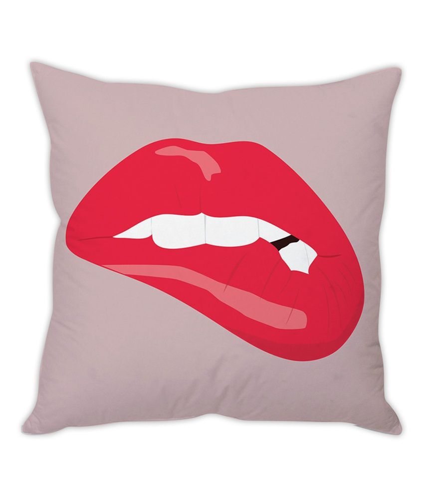 Biting Lip Cushion Cover: Buy Online at Best Price | Snapdeal