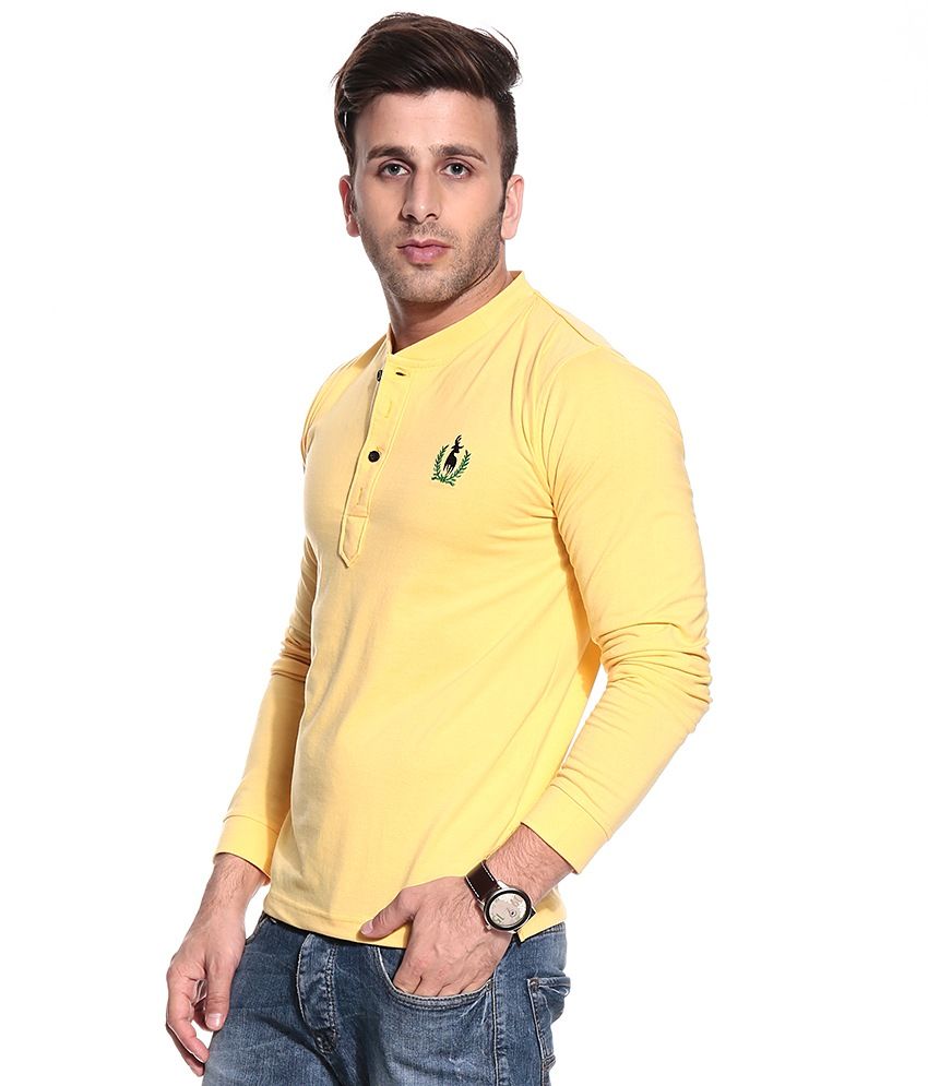 yellow longsleeve shirt