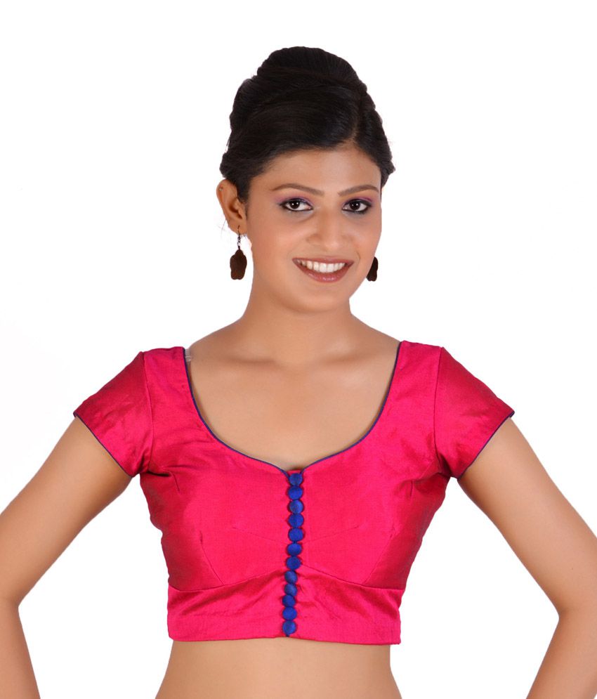 Inblue Fashions Pink Silk Blouses - Buy Inblue Fashions Pink Silk ...