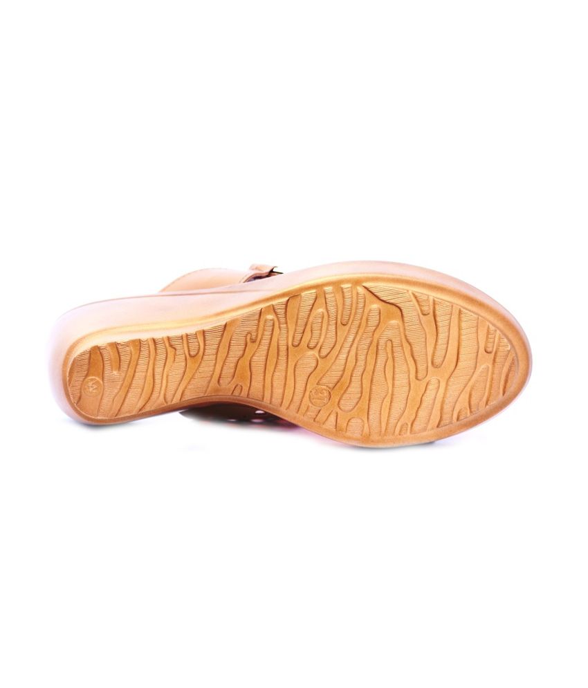 tan slip on wedges