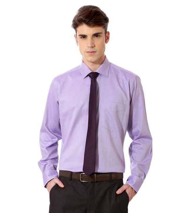 van heusen purple shirt