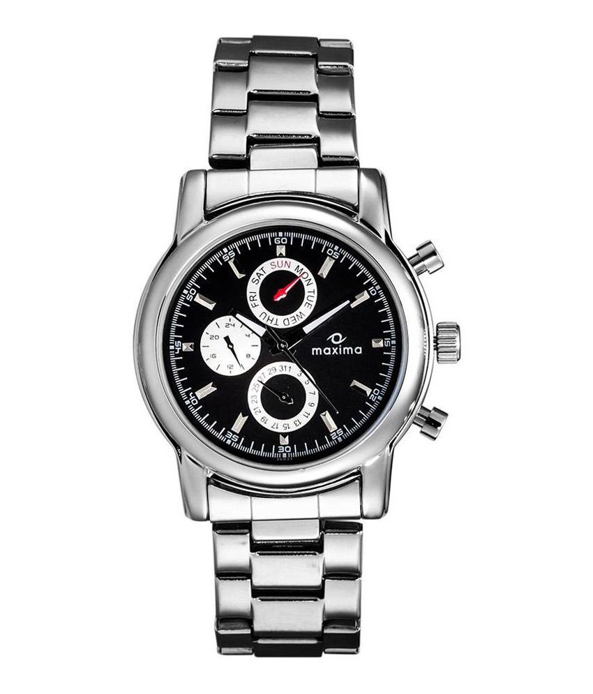 Maxima Attivo 26833CMGI Analog Watch - For Men-Silver - Buy Maxima ...