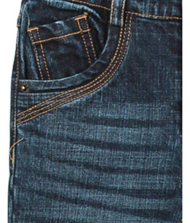 Beebay Whisker Denim Blue Color Jeans For Kids - Buy Beebay Whisker ...