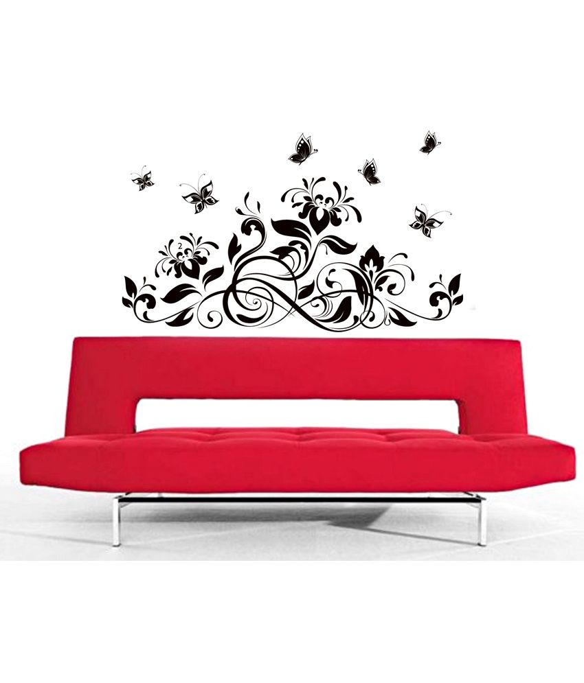 SYGA Printed PVC Vinyl Black Wall Stickers Buy SYGA Printed PVC Vinyl