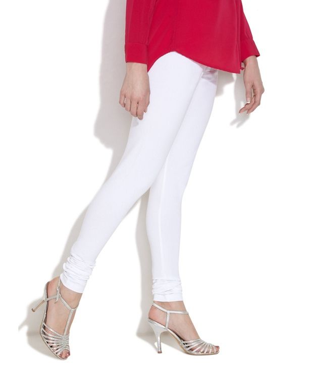 Aurelia White Cotton Leggings Price in 