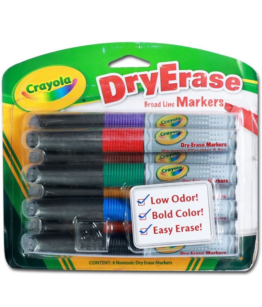 Crayola Dry Erase Broadline Markers 8 Colors Buy Online at Best Price