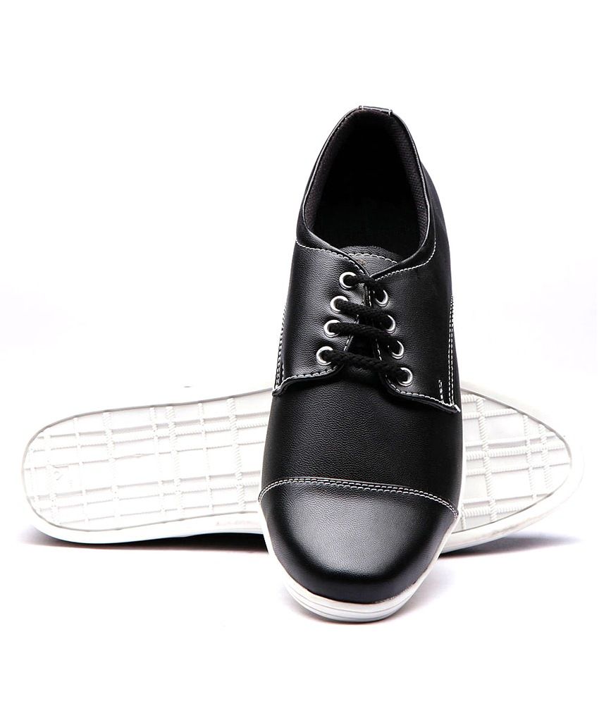 plain flat black shoes