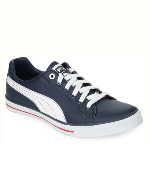 Buy puma blue canvas shoes - 64% OFF 