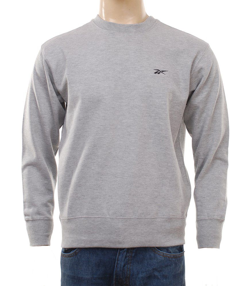 reebok grey sweater