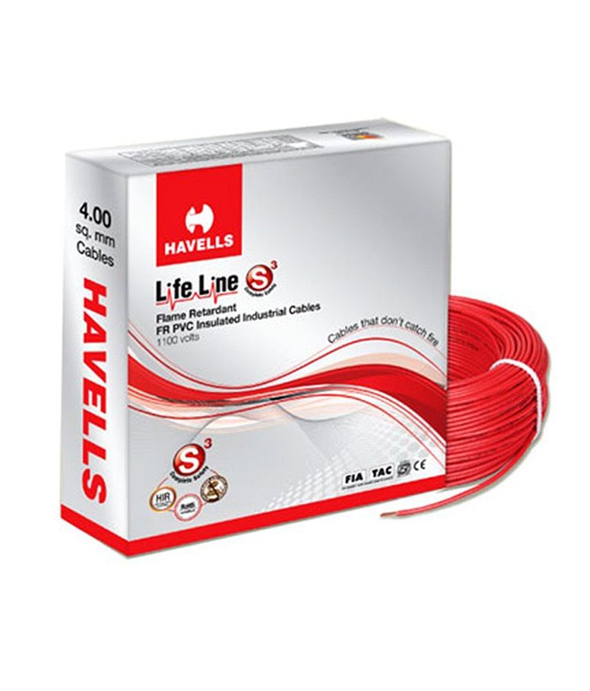 Buy Havells Yellow 90 Mtr PVC Insulation Cable (1 sq mm) with Free set Buy Havells Yellow 90 Mtr PVC Insulation Cable (1 sq mm) with Free set