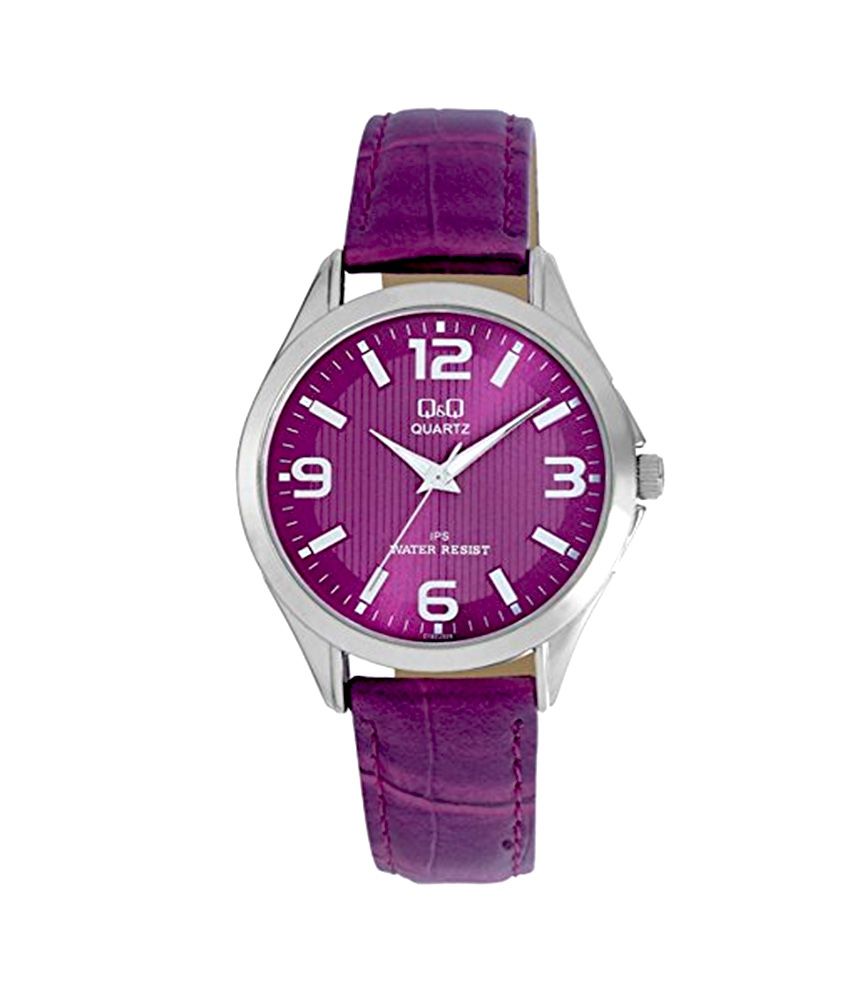 Q&q Analog Purple Dial Women's Watch - C192j325y Price in India: Buy Q&q Analog Purple Dial 