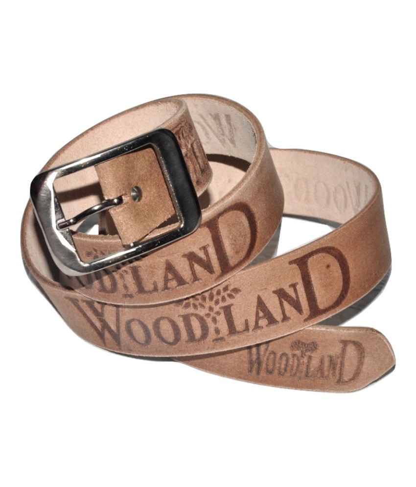 leather woodland belt