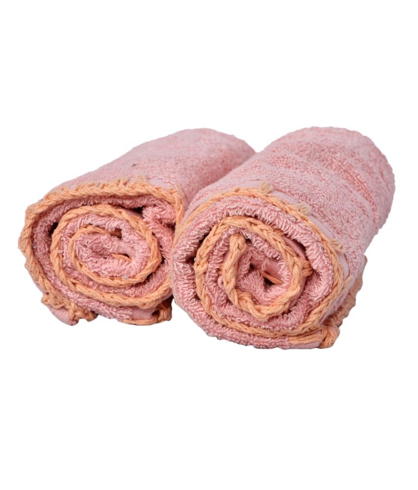 Portico New York Set of 2 Cotton Hand Towel Pink Buy Portico New