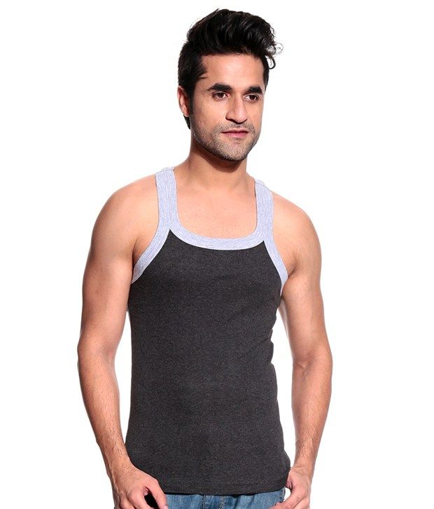 Tsg Escape Men's Gym Vest- Pack Of 5- Red, Black, Charcoal, Blue And ...