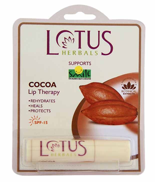 Lotus Herbals Cocoa Spf 15 Lip Balm 4 Gm Pack Of 2: Buy Lotus Herbals ...