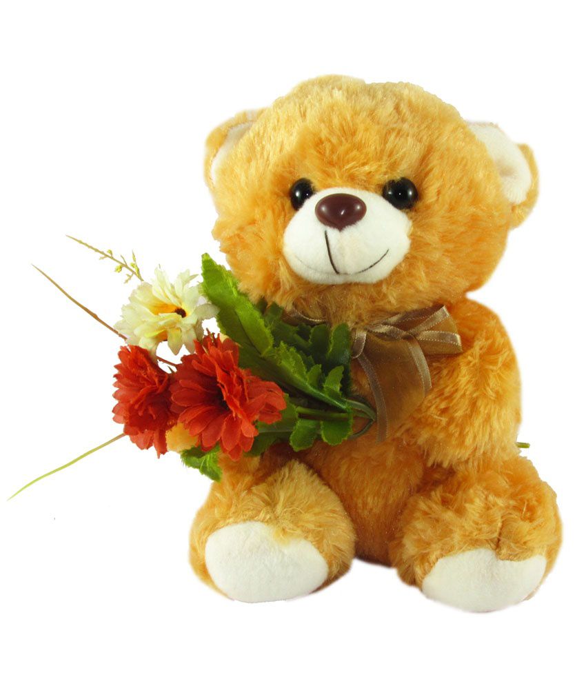     			Tickles Bouquet Cute Teddy Soft Stuffed Plush Toy for Kids, Boys Girls Birthday Gifts (Size: 20 cm Color: Brown)
