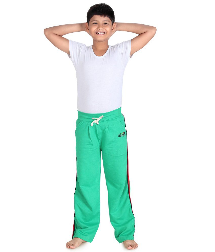    			DONGLI Green Trackpants For Boys