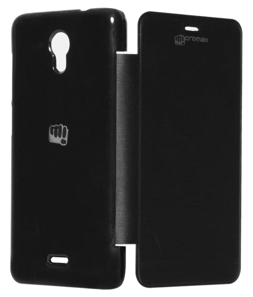 Dmg Flip Cover For Micromax Unite 2 A106 Black Flip Covers Online