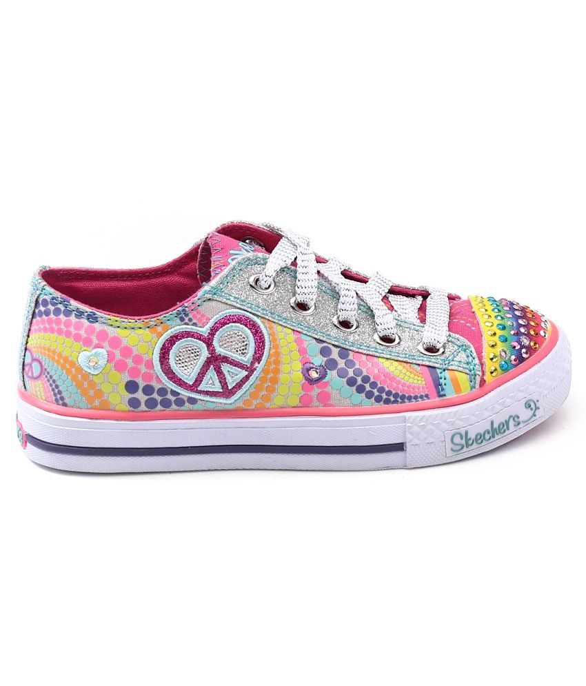 skechers silver shoes