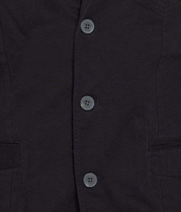 Black Semi-Formal Blazer - Buy Black Semi-Formal Blazer Online at Best ...