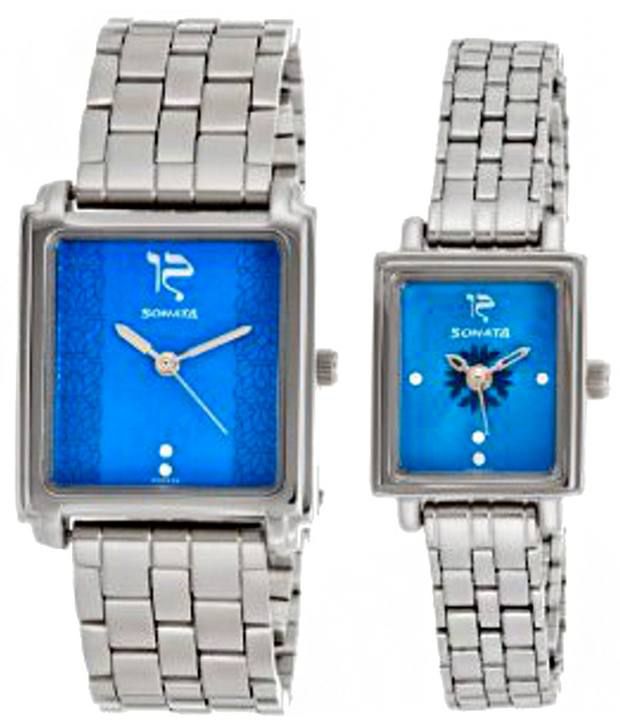 Sonata 70538080Sm01 Couple Watch Price in India: Buy Sonata 70538080Sm01 Couple Watch Online at 