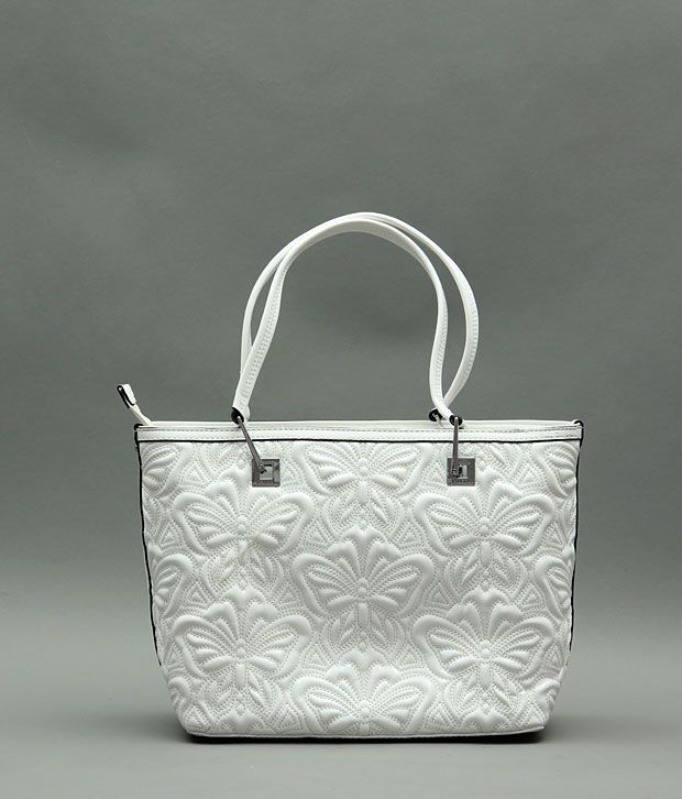 Esbeda Elegant White Butterfly Handbag - Buy Esbeda Elegant White ...