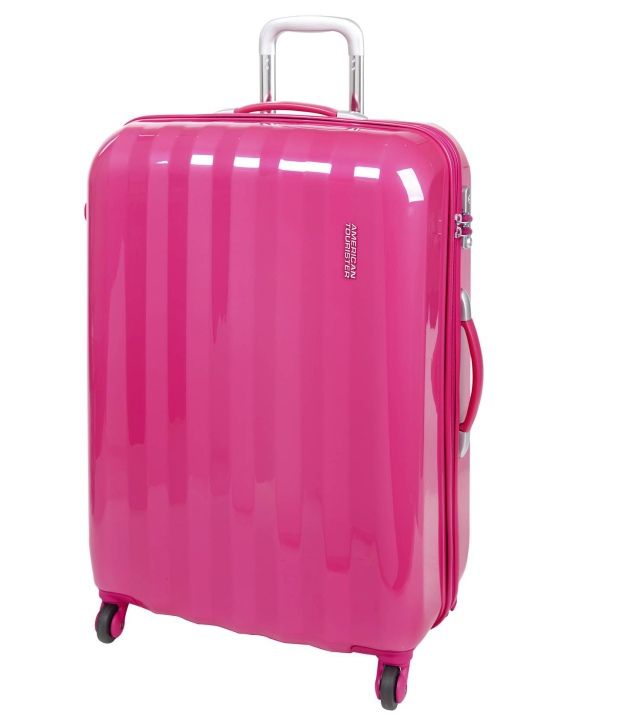 American Tourister Small Size PRISMO Pink 4 Wheel Trolley 55 Cm - Buy ...
