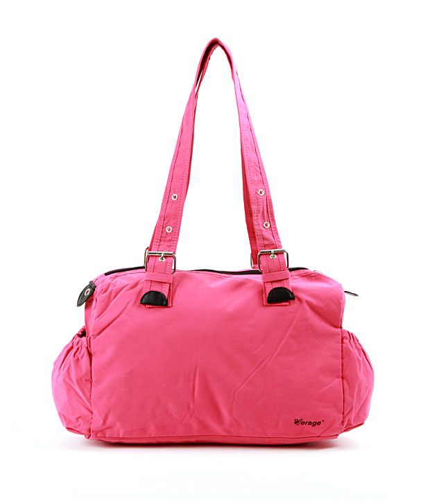 deep pink handbag