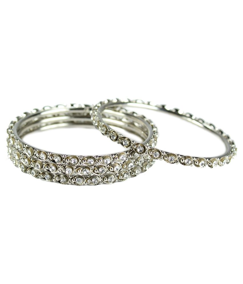 IBS Silver Artificial Bangles Jewellery Buy IBS Silver Artificial