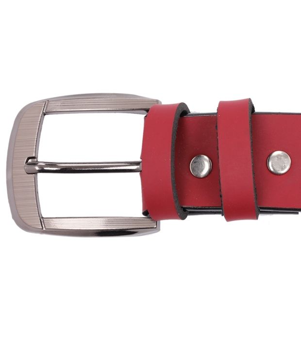 ZION Men's Exclusive Red Belt Buy Online at Low Price in India Snapdeal