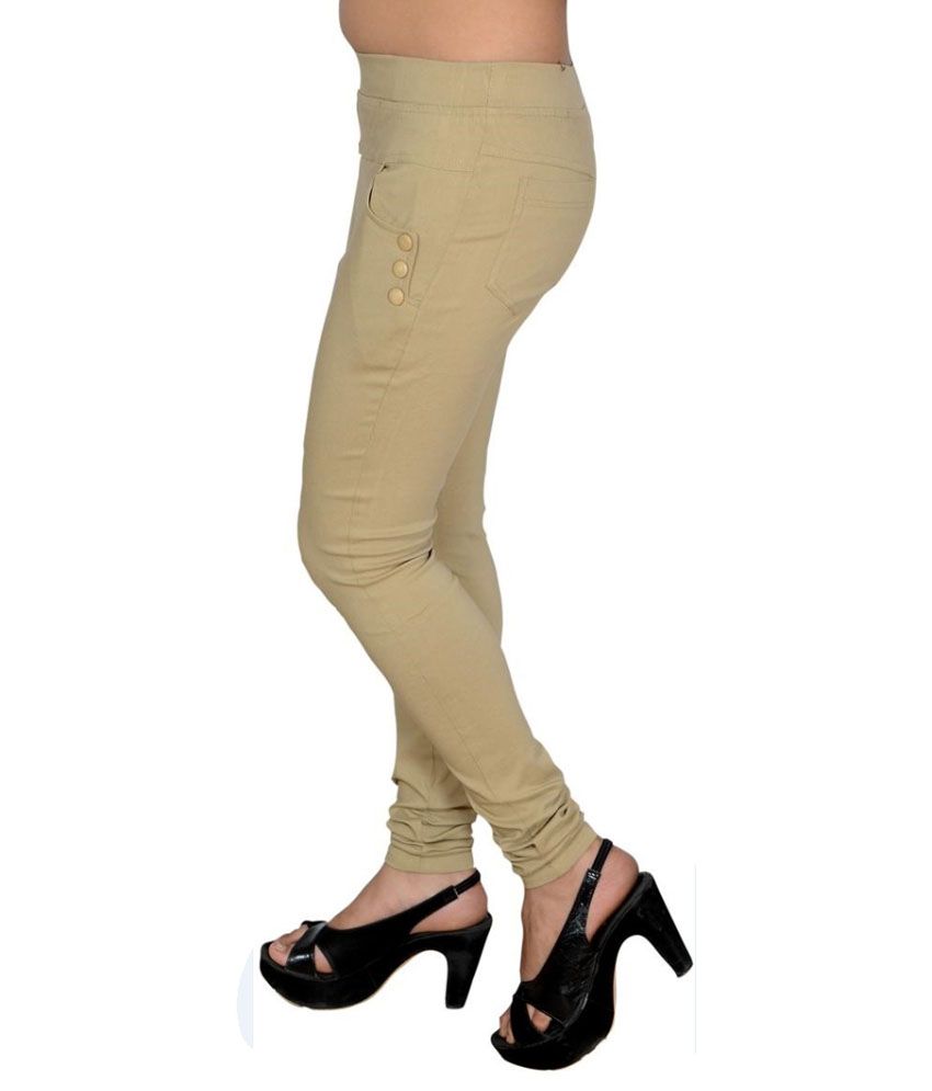 beige jeggings