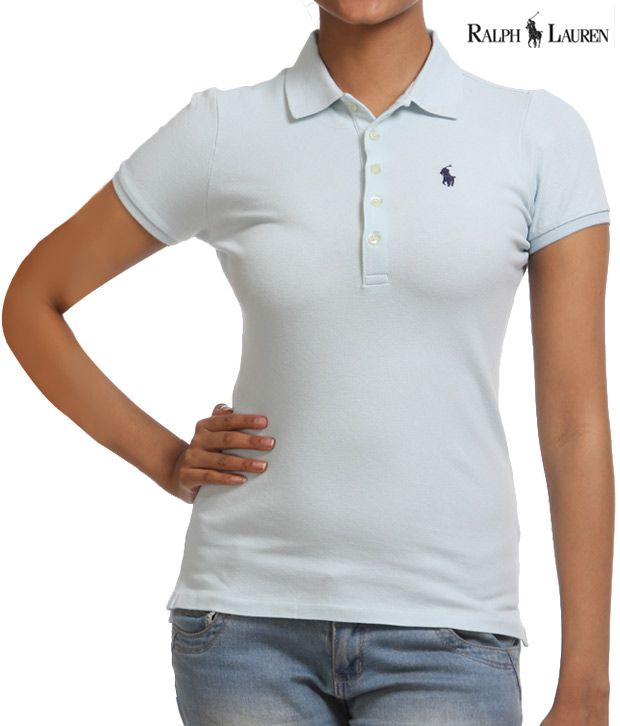 Buy Ralph Lauren Pastel Blue Polo T-Shirt Online at Best Prices in India -  Snapdeal