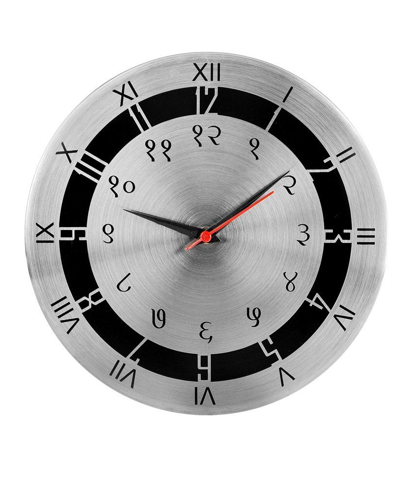 Cosmosgalaxy Circular Analog Wall Clock Multiple Language 25 Buy