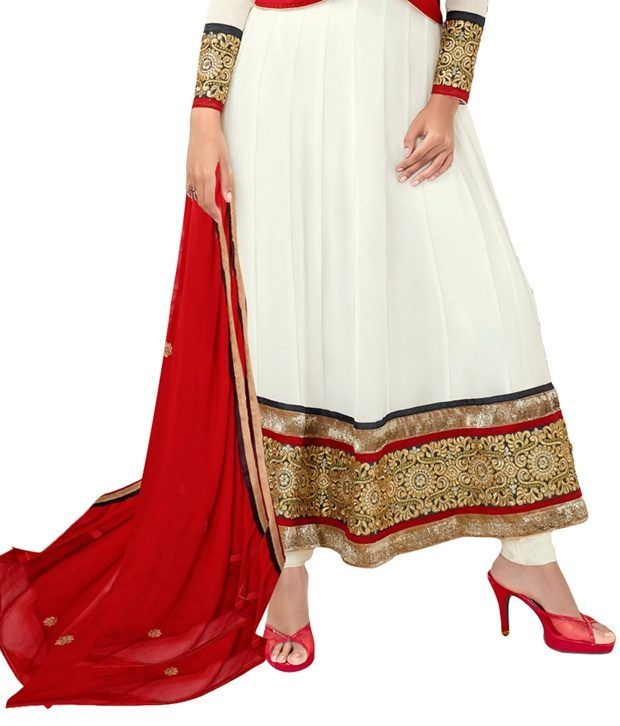 georgette embroidery gown