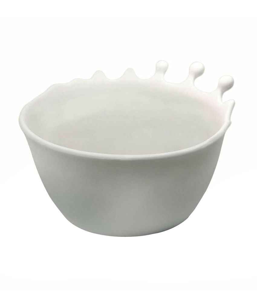 White Fred SPILT MILK Splash Cereal Bowl 