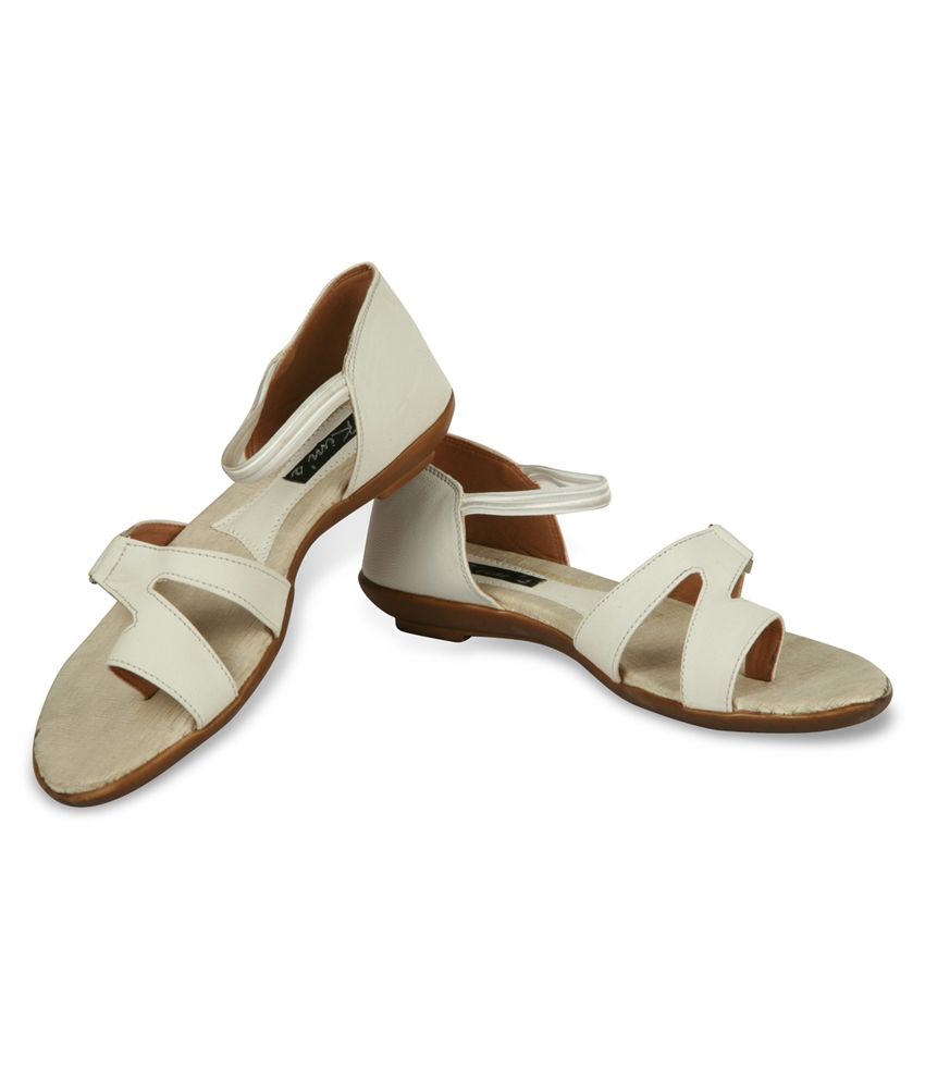 amazon white flat sandals