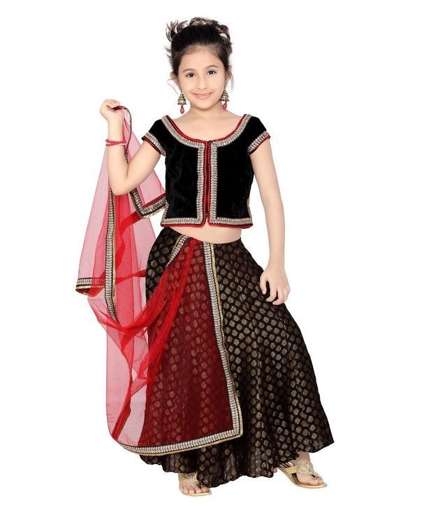 black color lehenga choli