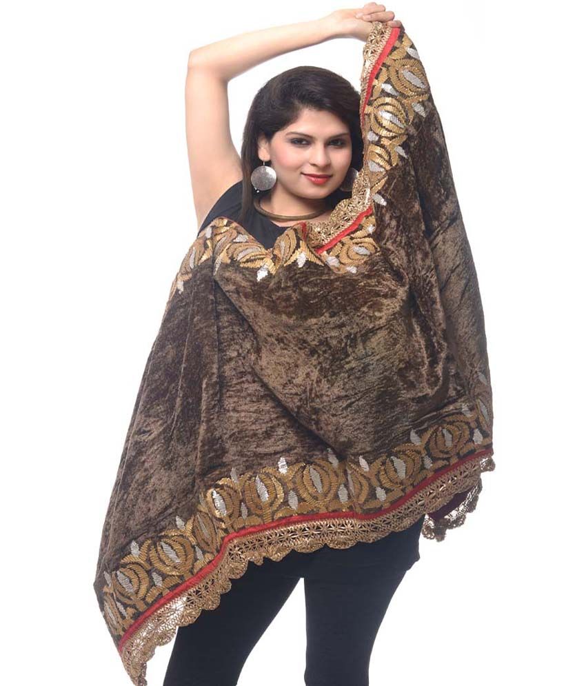 velvet gown with dupatta