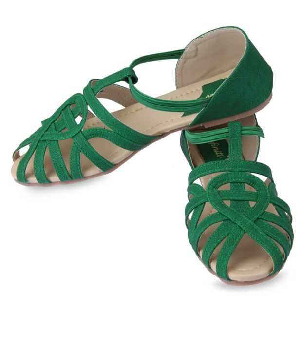 Infinity Green Flat Sandals Price in India- Buy Infinity Green Flat Sandals Online at Snapdeal
