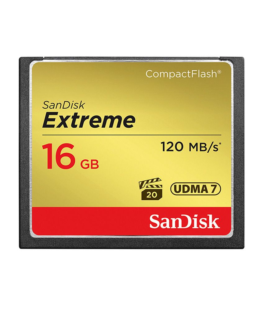     			SanDisk Extreme CompactFlash Cards, 16GB